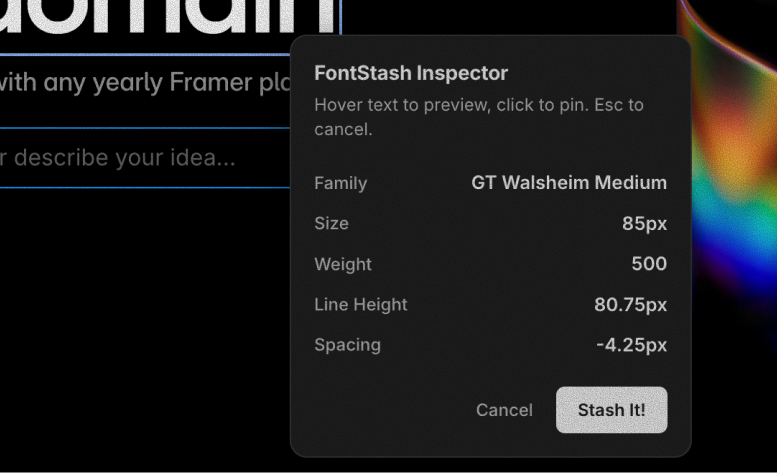 Easy Font Detection Screenshot